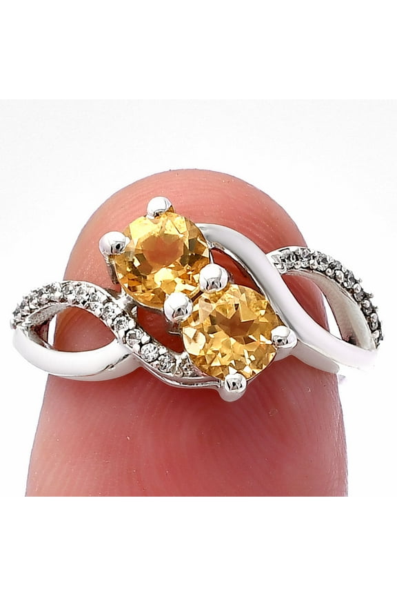 Natural Citrine 925 Sterling Silver Ring s.6 Jewelry DGR1130_A_6 R-1033