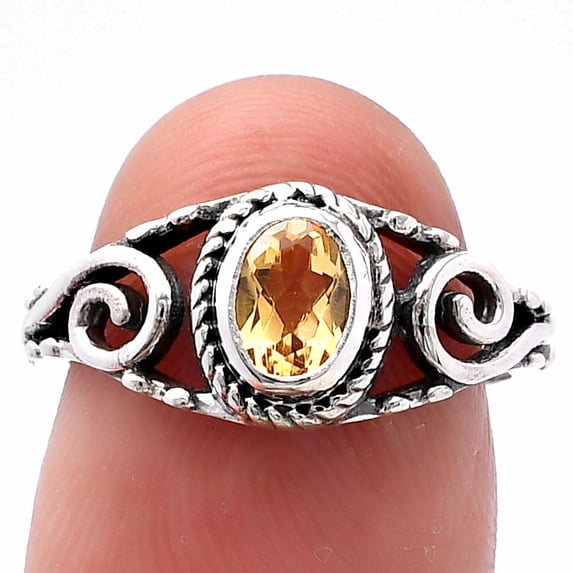 Natural Citrine 925 Sterling Silver Ring s.6 Jewelry DGR1132_D_6 R-1043