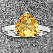 DESIREGEM Natural Citrine 925 Sterling Silver Ring s.7 Jewelry DGR1107_A_7 R-1020