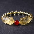 thumbnail image 1 of Natural Citrine Double Pixiu Bracelet, 1 of 2