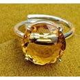 thumbnail image 1 of Natural Citrine Gemstone 925 Sterling Silver Engagement Anniversary Gift Ring, 1 of 3