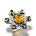 thumbnail image 1 of Natural Citrine Gemstone Handmade 925 Sterling Silver Gift Ring Size 8, 1 of 2