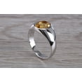 thumbnail image 1 of Natural Citrine Gemstone Ring - 925 Solid Sterling Silver - Handmade Silver Ring Engagement Ring Anniversary Gift For Her, 1 of 3