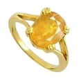 thumbnail image 1 of Natural Citrine Ring, AAA Citrine Gemstone Ring, November Birthstone, Fine Ring Womens Ring, Gold Micron, 925 Sterling Silver, Statement Ring, Unisex Ring Minimalist Stacking jewelry, Engagement Ring, 1 of 1