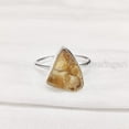 thumbnail image 1 of Natural Citrine Ring, Rough Citrine Gemstone Ring, November Birthstone, Plain Ring, 925 Sterling Silver, Womens Ring, Christmas, Thanksgiving, Handmade, Statement Jewelry, Rough Gemstone Jewelry, 1 of 5