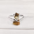 thumbnail image 1 of Natural Citrine Ring, Rough Citrine Gemstone Ring, November Birthstone, Wire Ring, 925 Sterling Silver, Womens Ring, Christmas, Thanksgiving, Handmade, Statement Jewelry, Rough Gemstone Jewelry, 1 of 6