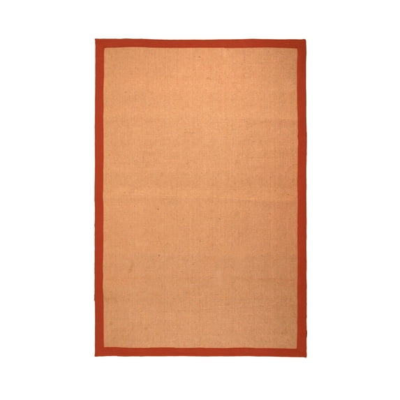 Natural Classic Jute Indoor Area Rug by Blue Nile Nills - 2' x 3', Rust