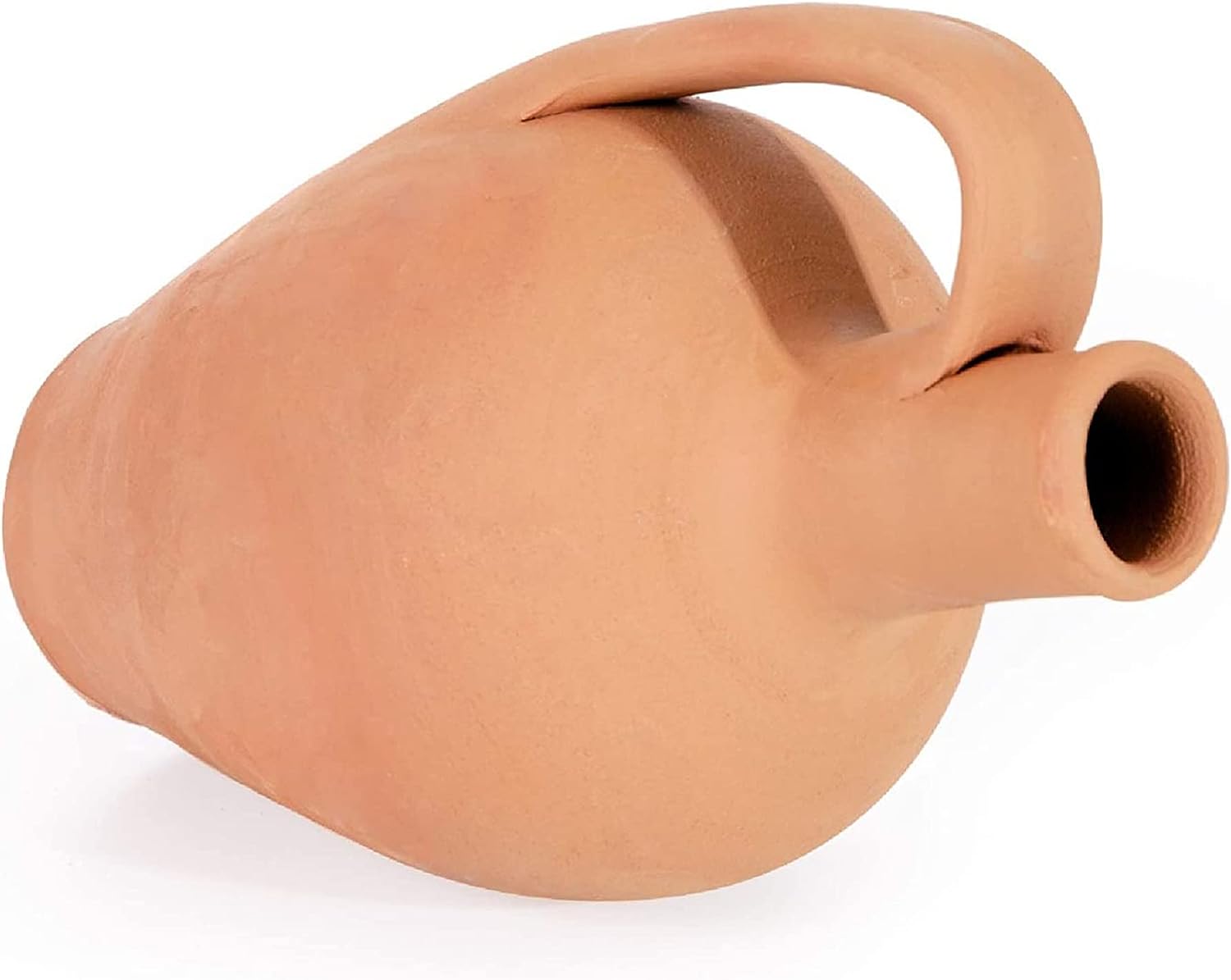 Natural Clay Water Pitcher, Unglazed Terracotta Water Carafe