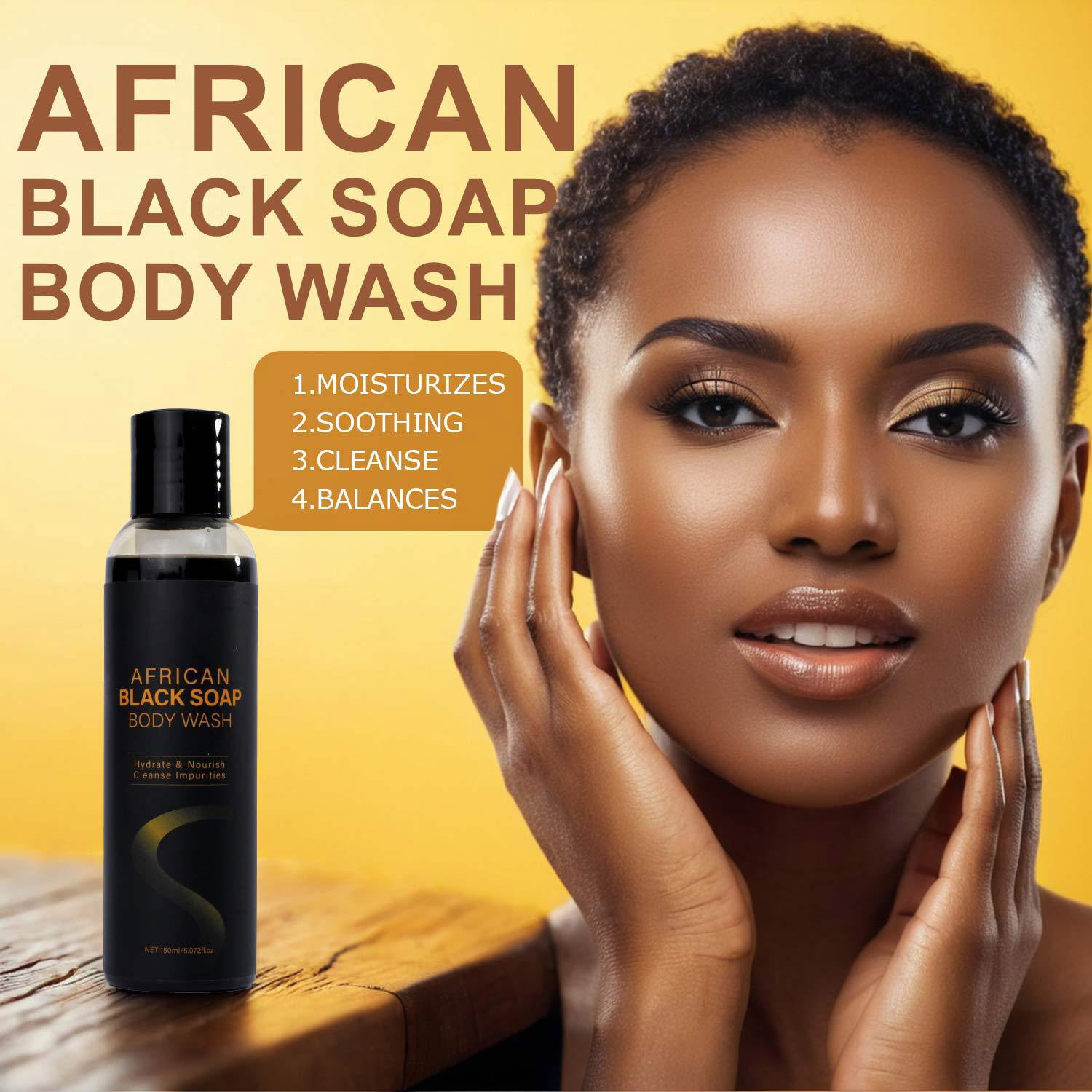 Natural Clean & Moisturizing Soap Shower Gel 100g - Deep Cleansing, Hydrating, Exotic Scent, Gentle for All Skin Types, Travel-Friendly