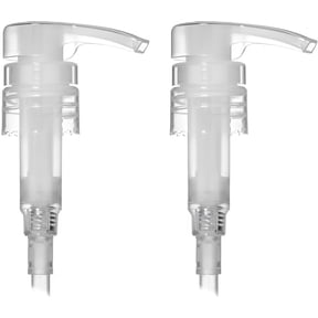 Natural Clear Dispenser Pump for Lotion, Soap, Shampoo and Conditioner 1 Liter or 32 oz Containers - 2 Pack