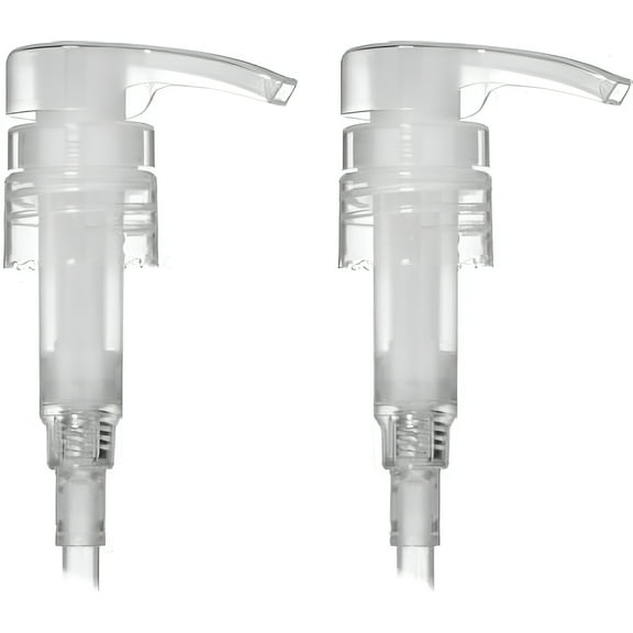 Natural Clear Dispenser Pump for Lotion, Soap, Shampoo and Conditioner 1 Liter or 32 oz Containers - 2 Pack