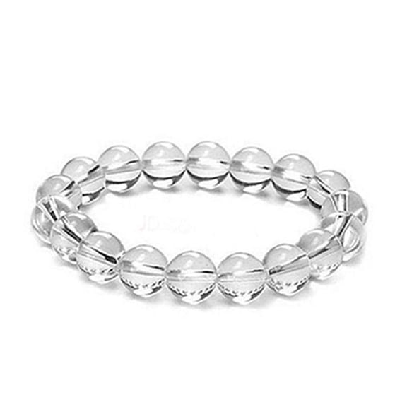 Natural Clear Quartz  Original Lab Certified Crystal Bracelet for Men and Women, Powerful Master Healer Bead Size 8MM Genuine Stone