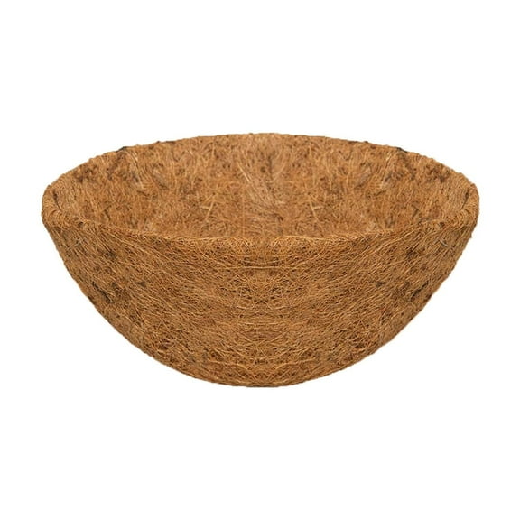 Natural Coconut Fiber Hanging Basket Liners - 2 Pack, 8/10/12/14/16 Inch Round Plant Pot Inserts, Thick & Durable Coir Planter Liner for Flowers, Ferns, Ivy - Outdoor & Indoor Use