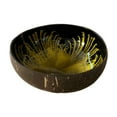 thumbnail image 1 of Natural Coconut Shell Bowls, 1PC Handmade Decorative Storage Bowl, For Entryway Keys Candy Home Decor, Yellow Finish, 1 of 3