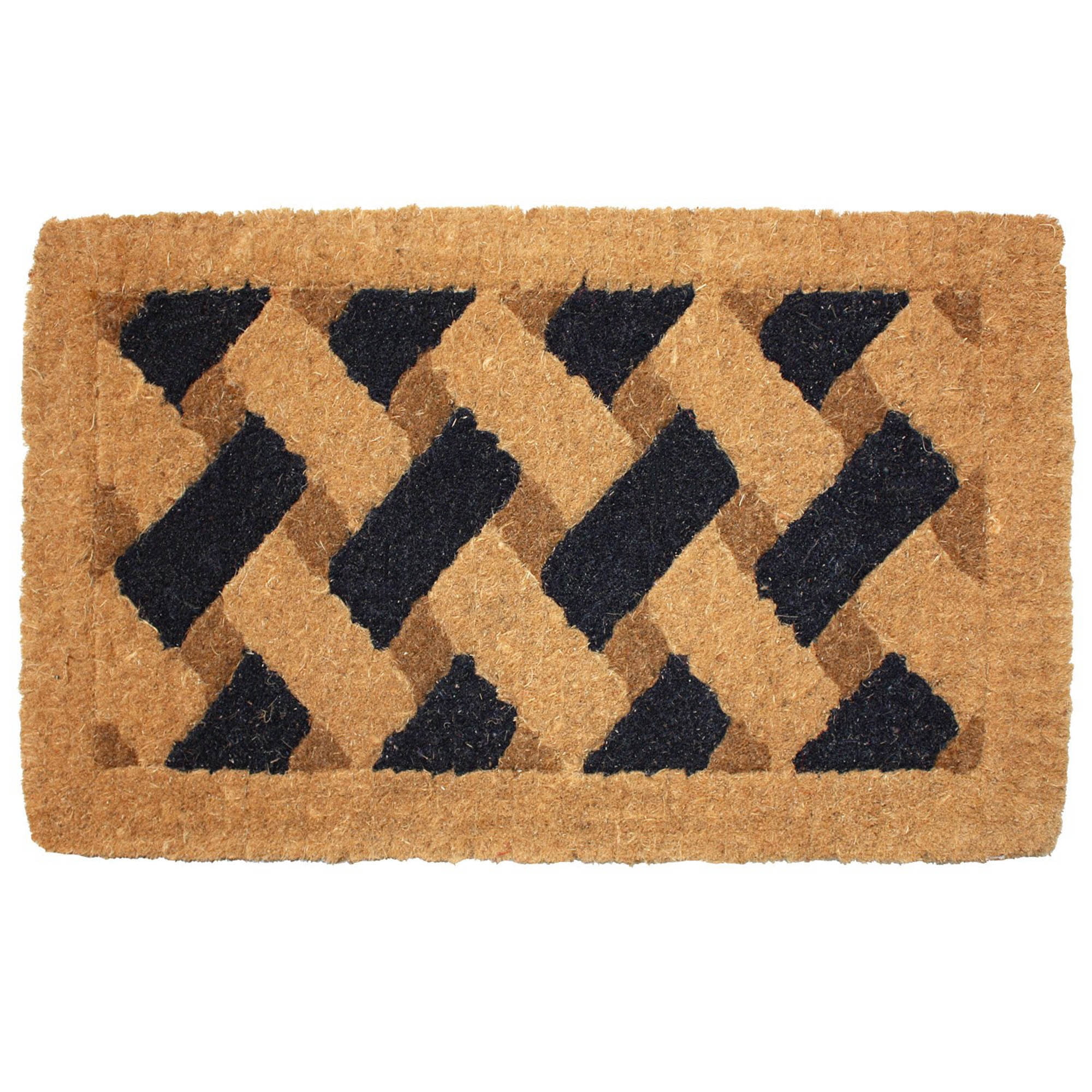 Natural Coir Coco Fiber Imperial Outdoor Doormat, 18x30", Heavy Duty