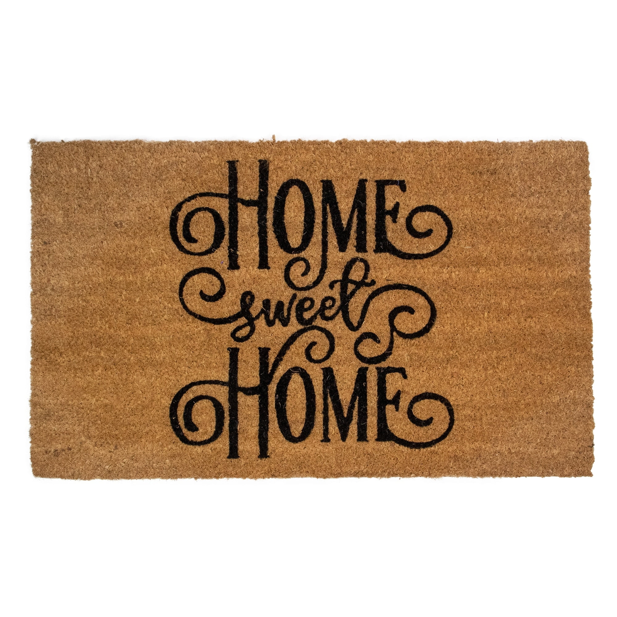 Natural Coir Rectangular "Home Sweet Home" Doormat 18" x 30" - 30