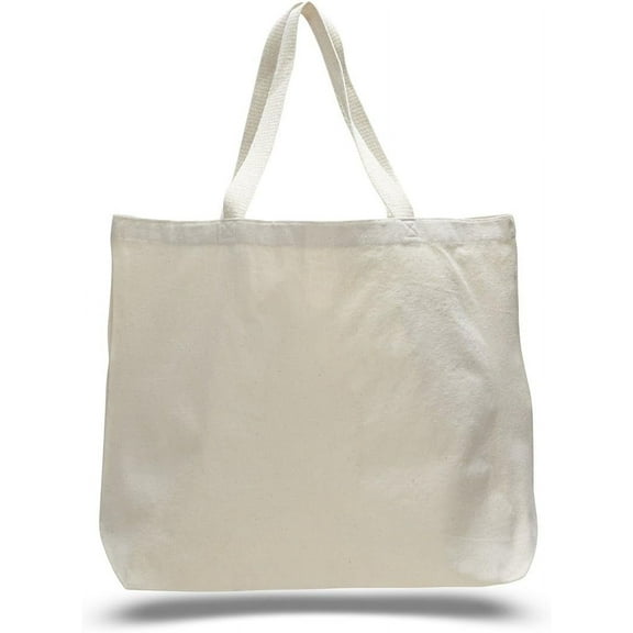 Natural Color Canvas Extra Large Tote Bag (25, Natural)