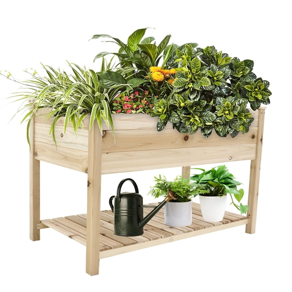 Natural Color - Raised Flower Bed - Balcony Placement - Decorative Gardening