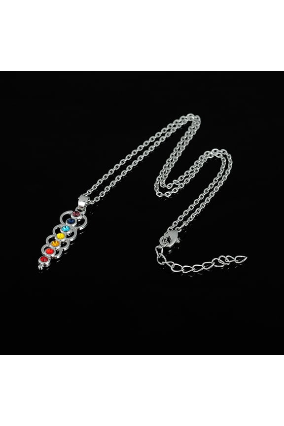 Natural Colorful Crystal All-match Alloy Necklace