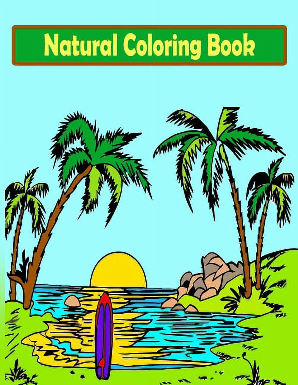 Natural Coloring Book: Forest Coloring Book for kids: Coloring Book