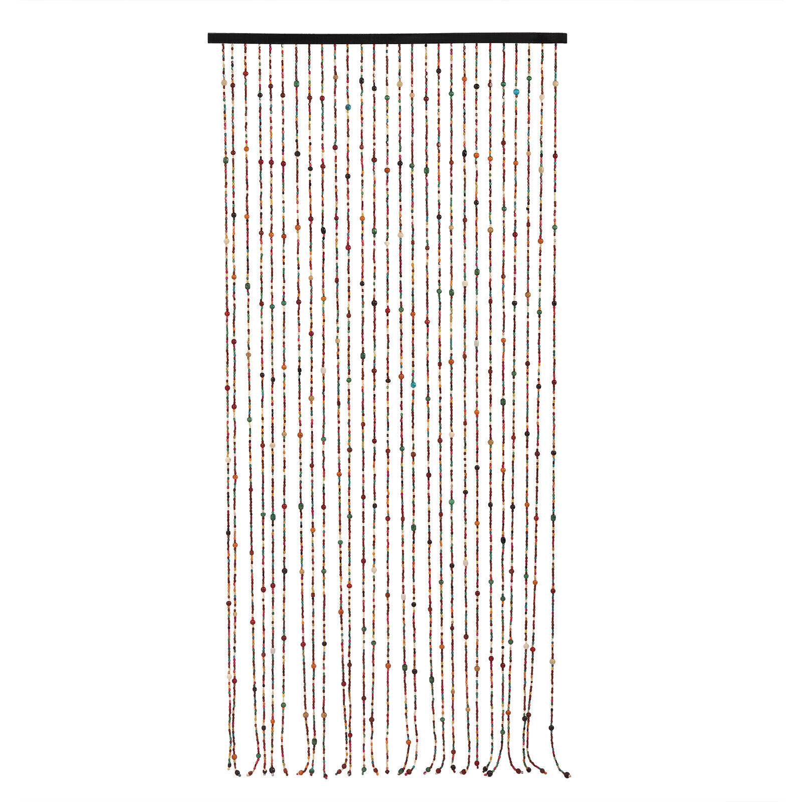Natural Colourful Beaded Bamboo-Like Door Curtain Room Divider Window Beads  Drape Beaded Curtain 35.4*70.8in