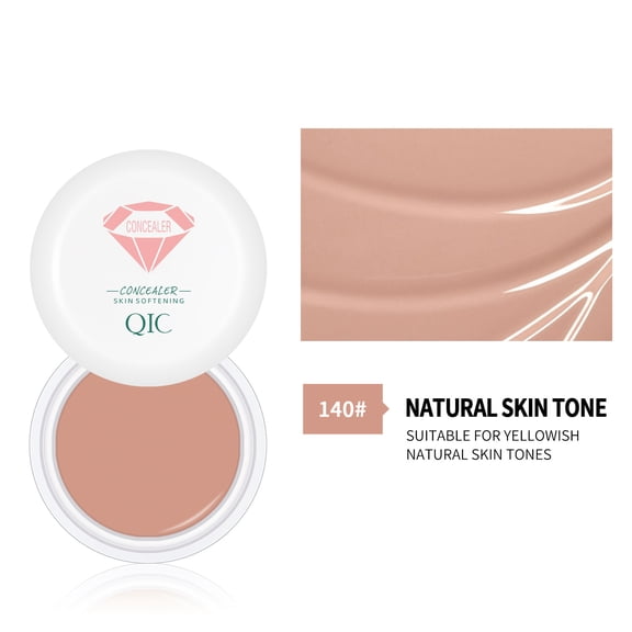 Natural Concealer Cream, Medium Coverage Concealer for All Skin Tones, Covers Blemishes & Under Eye Circles, Long Lasting Matte Concealer