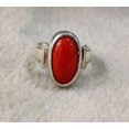 thumbnail image 1 of Natural Coral Ring-Red Coral Stone Ring's gift ring-Astrological-Ring For Unisex-Birthstone Jewelry-Birthday Gift For Him, 1 of 2