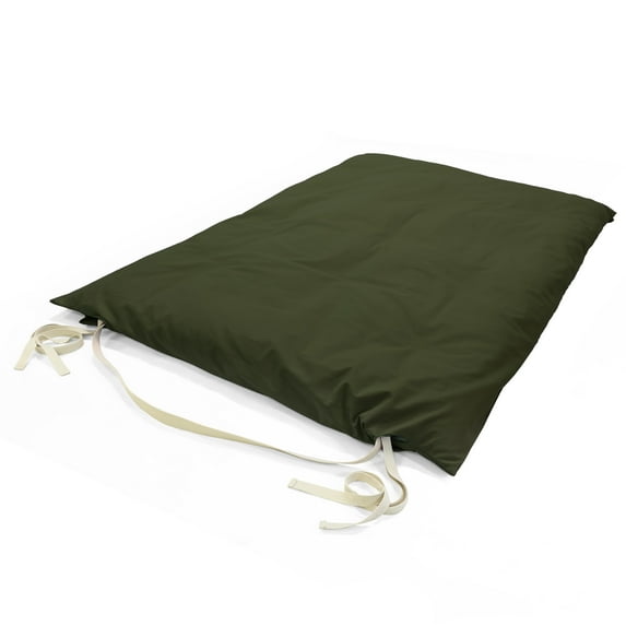 Natural Cotton 80"x54" Shiatsu Thai Massage Mat Cover - Luxurious and Durable Full Body Massage Pad Cover – Made in USA, Forest Green