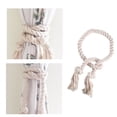 thumbnail image 1 of Natural Cotton Rope Curtain Tiebacks, Handcrafted Decorative Holdbacks for Drapes and Sheer Curtains, Rustic Boho Home Decor Accessories for Living Room and Bedroom, 1 of 5