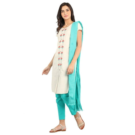 Natural Cotton Straight Kurta-X Small