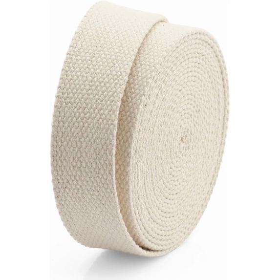 CRAFTME STUDIO, Sewing Webbing, 1 Inch x 5 Yards, Natural Cotton ...