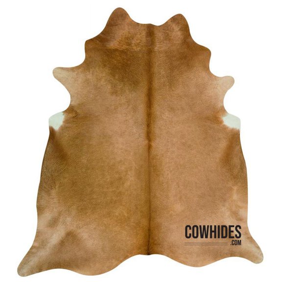 Natural Cowhide Area Rugs Solid Beige (Medium - 6 FT x 6.5 FT)…