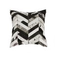 thumbnail image 1 of Natural Torino Chevron Cowhide Pillow | Black & natural | 18"x18", 1 of 4