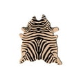 thumbnail image 1 of Natural Togo Cowhide Rug | Zebra black on tan | 5'x7', 1 of 4