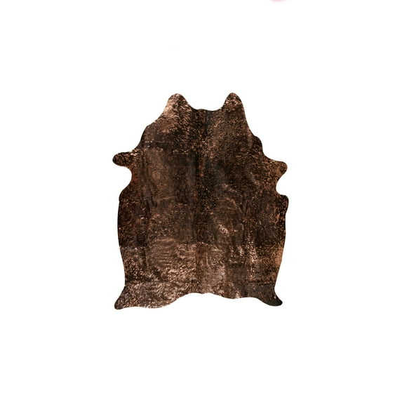 Natural Scotland Cowhide Rug | Black & Copper | 5'x7'
