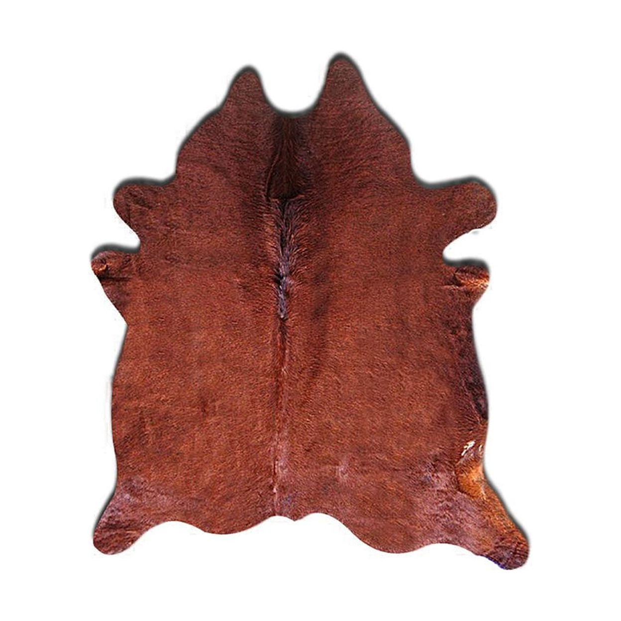 Handmade Brown Cowhide Rectangular 5' x 7' Area Rug