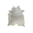 thumbnail image 1 of Natural Togo Cowhide Rug | Zebra silver on natural | 6'x7', 1 of 4