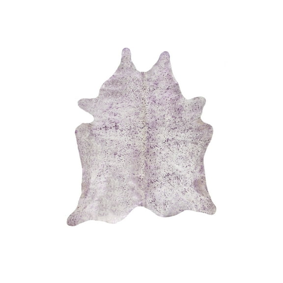 Natural Scotland Cowhide Rug | Grey/pink/silver | 6'x7'