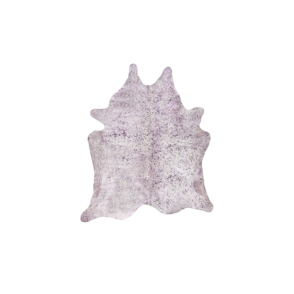 Natural Scotland Cowhide Rug | Grey/pink/silver | 5'x7'