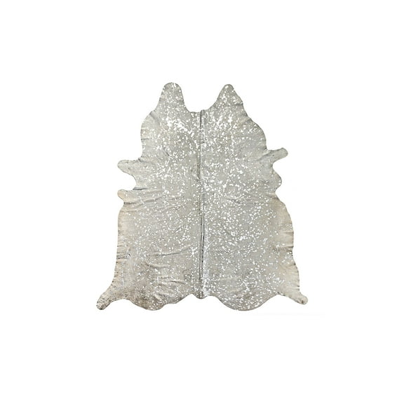 Natural Scotland Cowhide Rug | Natural & silver | 6'x7'