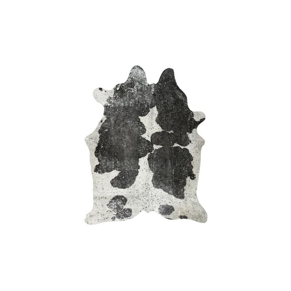 Natural Scotland Cowhide Rug | Silver/black & white | 5'x7'