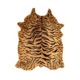 thumbnail image 1 of Natural Togo Cowhide Rug | Tiger black on natural | 5'x7', 1 of 6