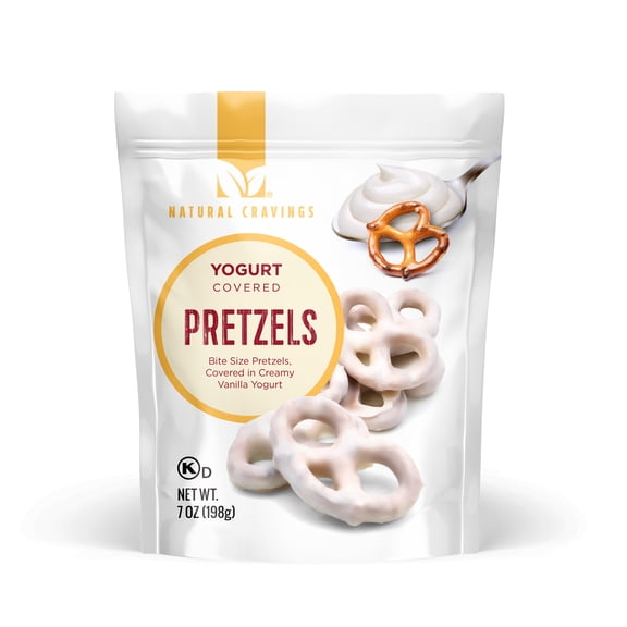Natural Cravings Yogurt Covered Pretzels, 7 oz Pouch
