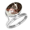 thumbnail image 1 of Natural Crazy Lace Agate Ring 925 Sterling Silver Handmade Jewelry, 1 of 6