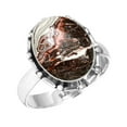 thumbnail image 1 of Natural Crazy Lace Agate Women Jewelry 925 Sterling Silver Ring, 1 of 6