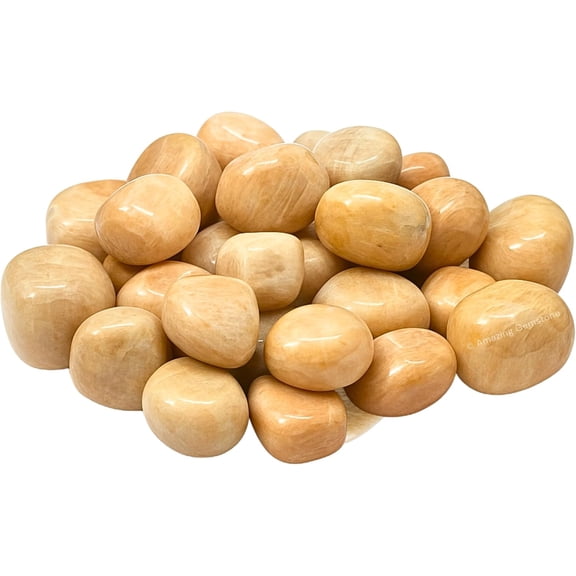 Natural Cream Moonstone Tumbled Stones  Polished Crystals for Dcor & Collection (1000+ Carats)