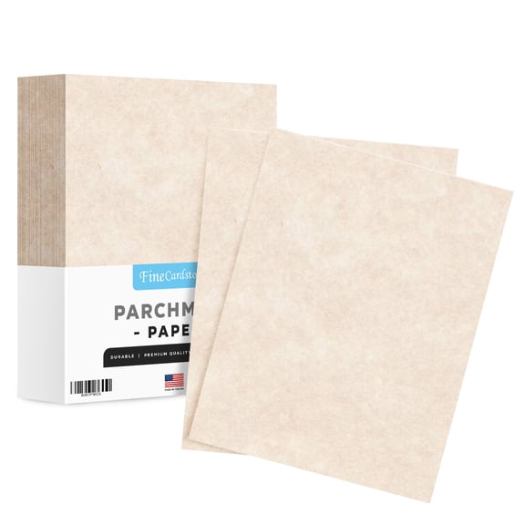 Natural Cream Parchment Paper – Great for Certificates, Menus and Wedding Invitations | 24lb Bond, 60lb Text (90gsm) | 8.5 x 11” | 1 Ream – 500 Sheets per Pack