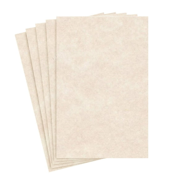 Natural Cream Stationery Parchment Paper | 24lb Bond, 60lb Text, 90 GSM Paper | 50 Sheets Per Pack | 11" x 17"