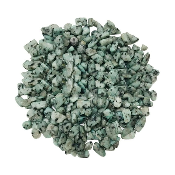 Natural Crushed Green Stone Pebbles for Plant Pot Top Dressing, Bonsai Drainage Layer, Fairy Garden Pathway, Terrarium & Aquarium Accent, 1 Pack of 100G Stones