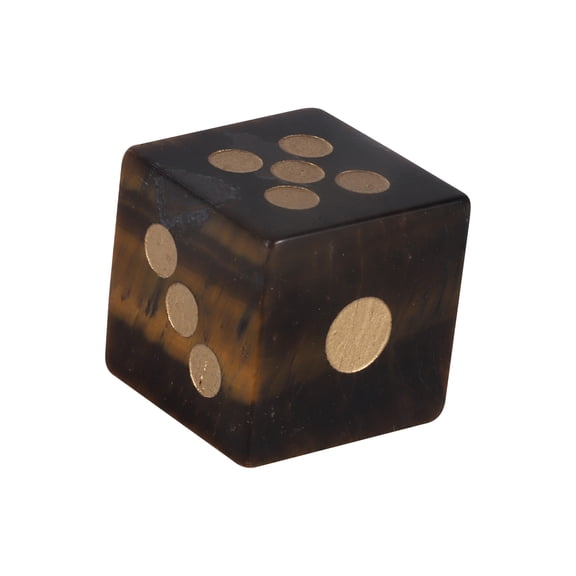 Natural Crystal 6 Sided Round Corner Dices Mult Sided Role Playing Dices for Table Game, Classroom Teaching Easy to Use